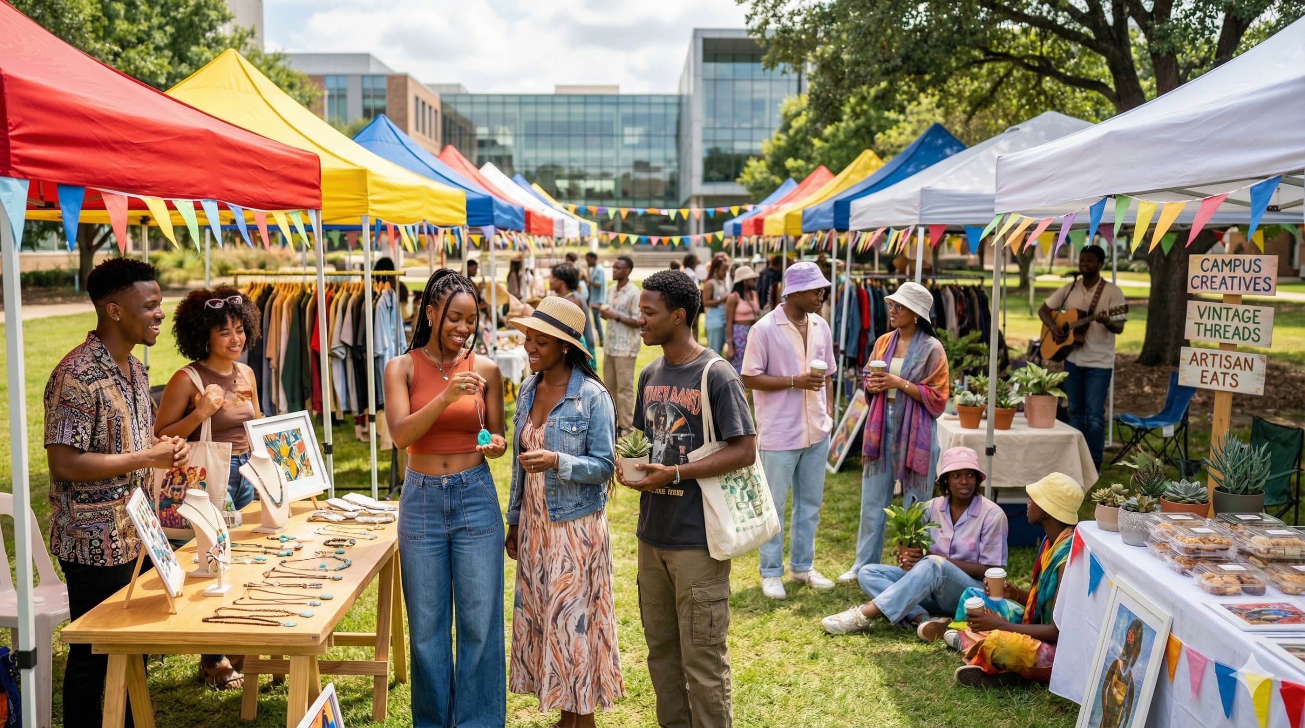 Campus Coffee Pop-Up marketplace event